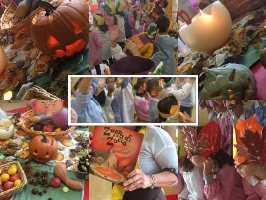 Collage di foto della festa d'autunno