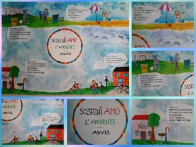 Collage dei disegni giornata ASVIS