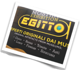 Mostra Egitto Immagine del museo Egizio di Jesolo