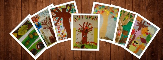 collage collage disegni autunno
