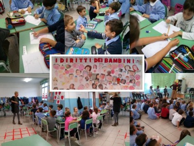 i diritti dei bambini Collage primo incontro classi aperte