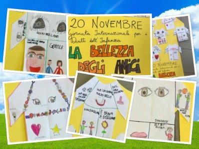 collage magliette Le magliette disegnate dai bambini