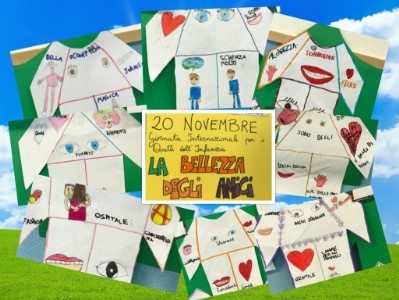 collage magliette le magliette disegnate dai bambini