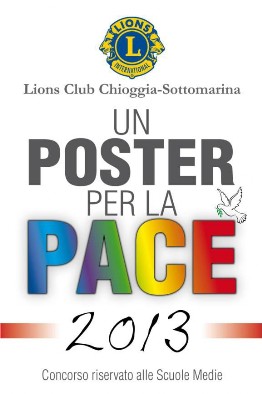 locandina poster Concorso un poster per la Pace