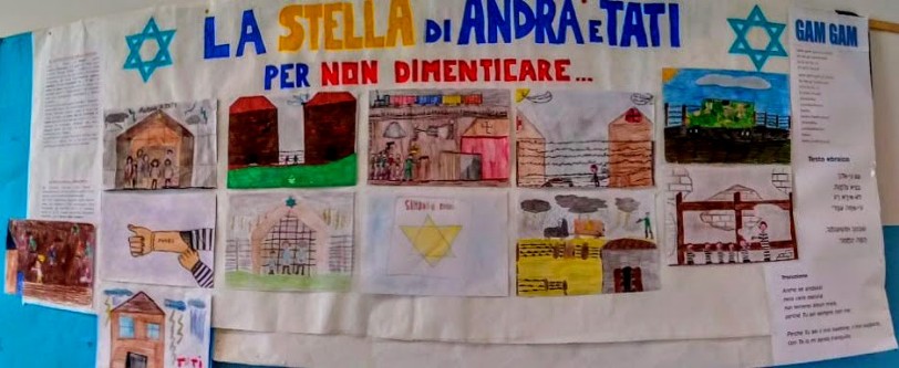 shoah-quarta cartellone disegni classe quarta