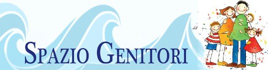 banner spazio genitori con scritta e disegno sulla destra di una famiglia