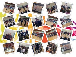 Collage di foto dell'evento al palazzetto dello sport di Chioggia