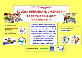 Locandina eventi Giornate dello sport 2017