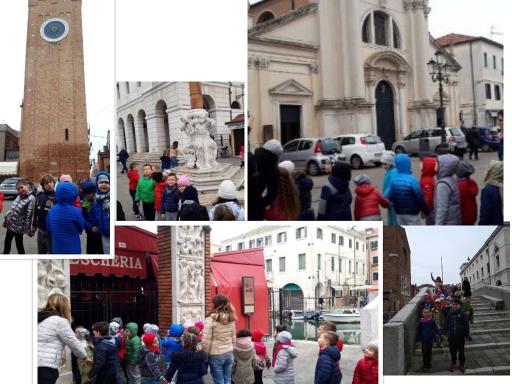 Collage di foto in visita a Chioggia